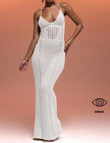 Rochie maxi Shein, alb