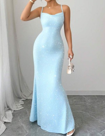 Rochie maxi Shein, albastru