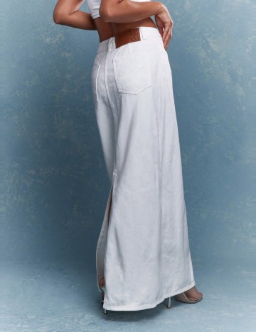 Fustă de blugi Missguided, alb