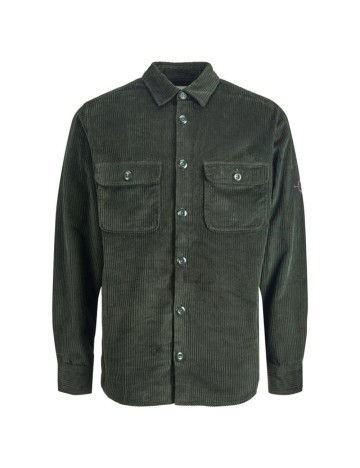 Cămașă raiat Jack & Jones, verde inchis