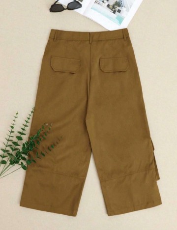 Pantaloni 3/4 Shein, maro