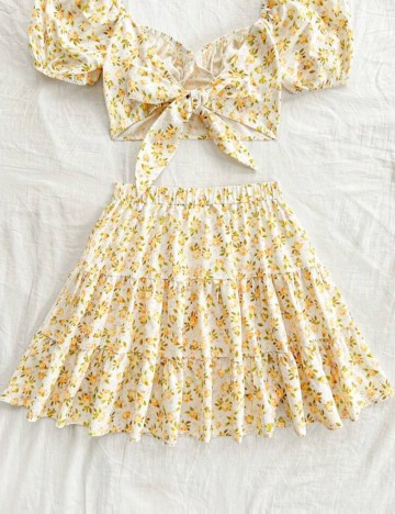 Fustă mini Shein, mix culori