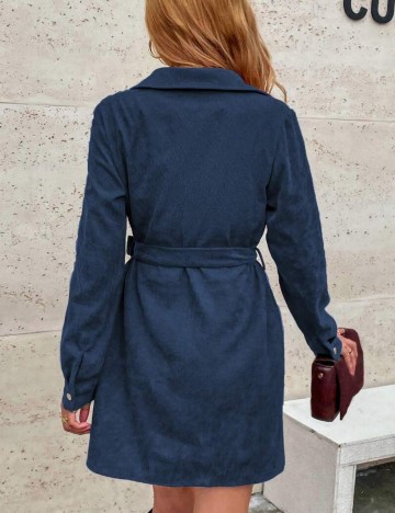 Rochie tip cămașă Shein, albastru