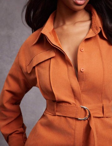 Rochie midi Shein, cărămiziu