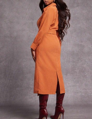 Rochie midi Shein, cărămiziu