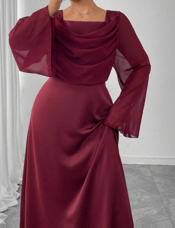 Rochie midi Shein, vișiniu