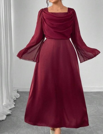 Rochie midi Shein, vișiniu