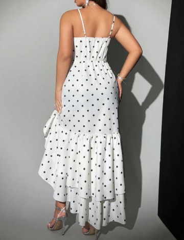 Rochie midi Shein Curve+, alb