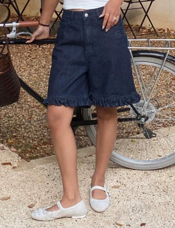 Pantaloni scurți de blugi Shein DAZY, albastru