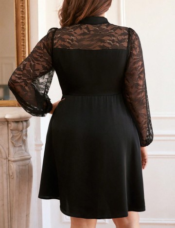 Rochie mini Shein Curve+, negru