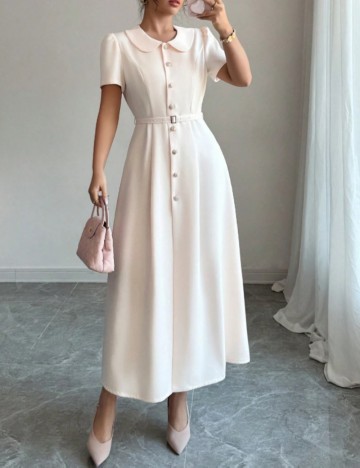 Rochie midi Shein, crem