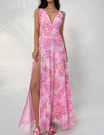 Rochie maxi Shein, mix culori