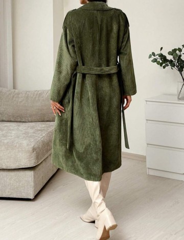 Jachetă lungă Shein, kaki