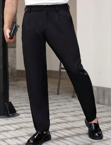 Pantaloni Shein MANFINITY, negru