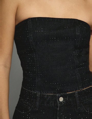 Top Shein Missguided, negru