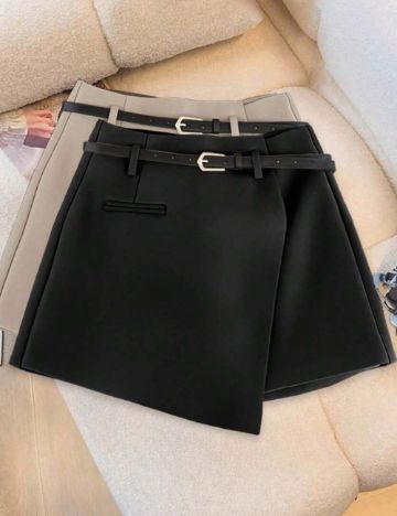 Fustă Pantalon Shein, negru