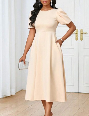 Rochie maxi Shein, bej