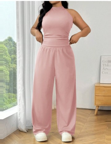 Compleu Shein Curve+, roz