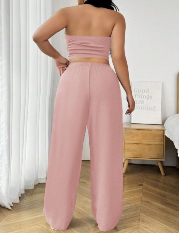 Compleu Shein Curve+, roz