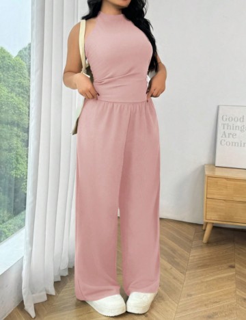 Compleu Shein Curve+, roz