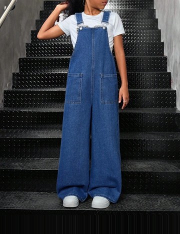 Salopetă de blugi Shein, albastru