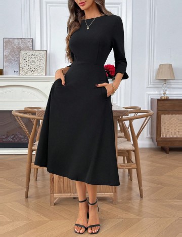 Rochie midi Shein, negru