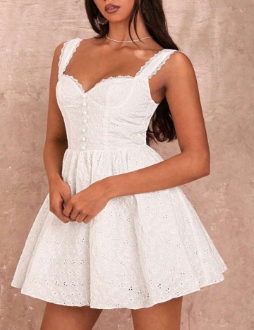 Rochie mini Shein, alb
