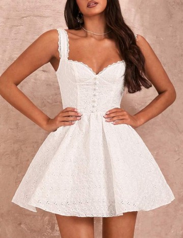 Rochie mini Shein, alb