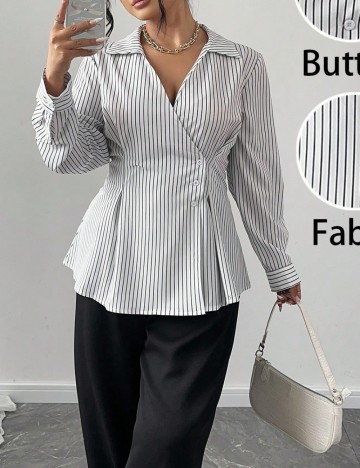 Cămașă Shein Curve+, alb