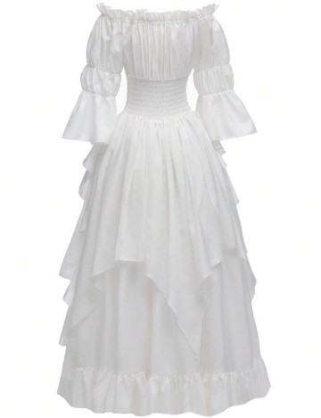 Rochie midi Shein, alb