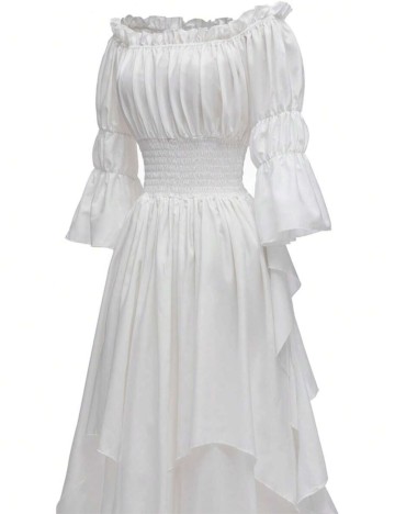 Rochie midi Shein, alb