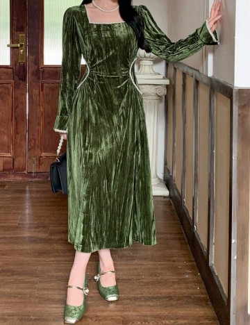 Rochie midi Shein DAZY, verde