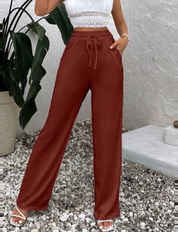 Pantaloni Shein, cărămiziu