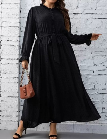 Rochie maxi Shein Curve+, negru