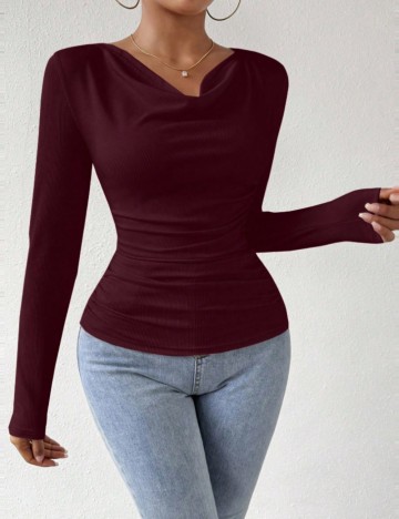 Bluză Shein, vișiniu