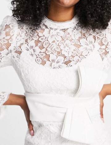 Rochie mini ASOS, alb