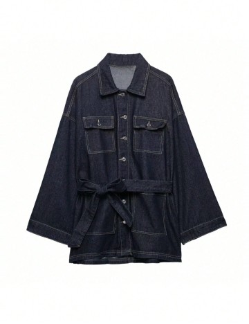 Jachetă Shein, albastru