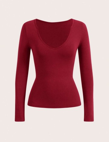 Bluză Shein, vișiniu