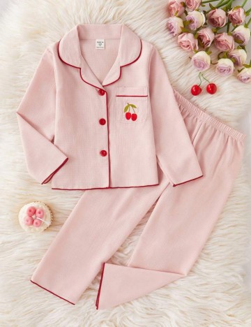 Compleu pijamale Shein, roz