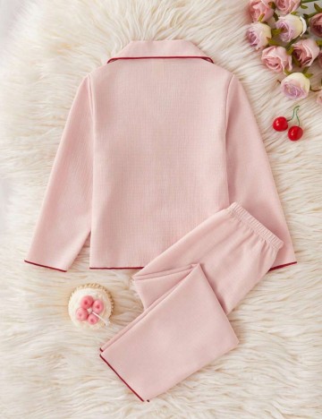 Compleu pijamale Shein, roz