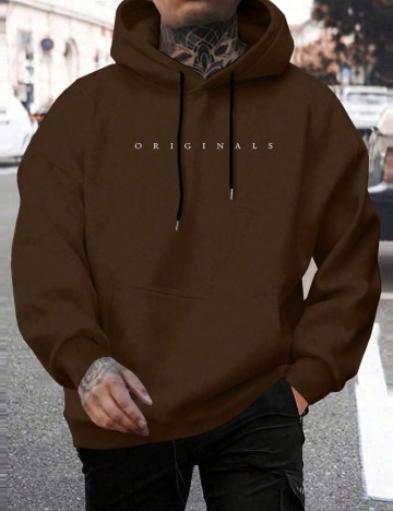 Hanorac Shein MANFINITY, maro