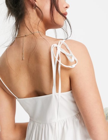 Rochie midi ASOS, alb