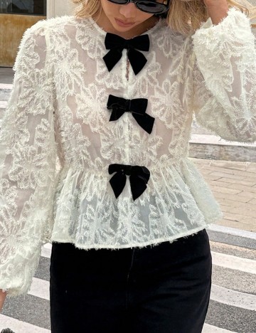 Cămașă Shein, crem