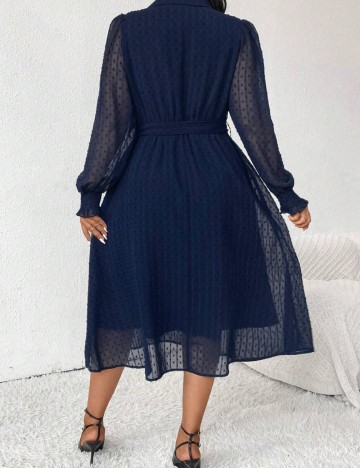 Rochie midi Shein Curve+, albastru