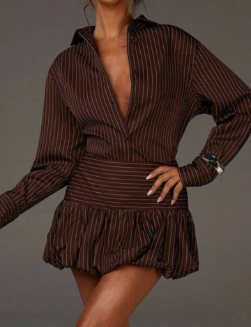 Cămașă Shein, maro