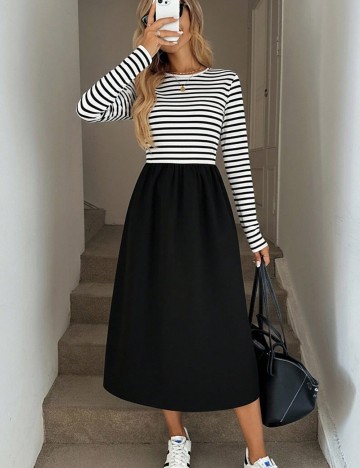 Rochie midi Shein, mix culori