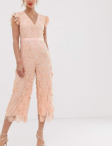 Salopetă lungă Miss Selfridge, roz