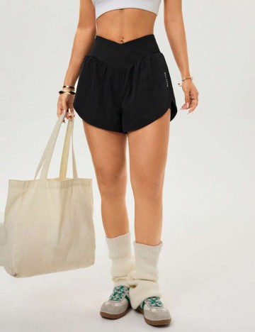 Pantaloni scurți Shein, negru