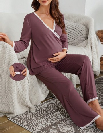 Compleu pijamale Shein, mov