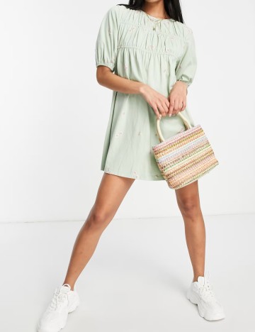 Rochie mini ASOS, verde